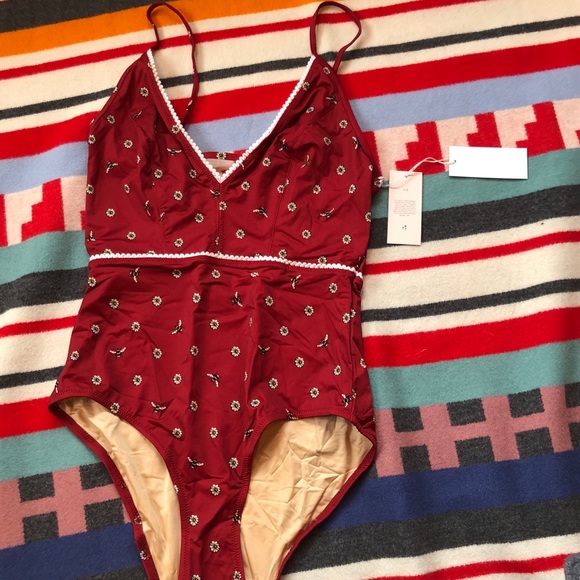 Morgan lane Veronika swimsuit bee print, sz m, NWT - Picture 5 of 8